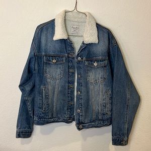 Fur Collar Denim Jacket